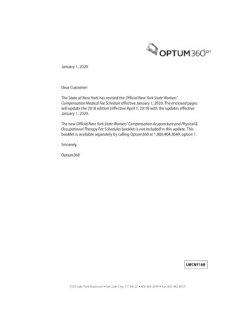 January 1, 2020 Dear Customer - Optum360Coding