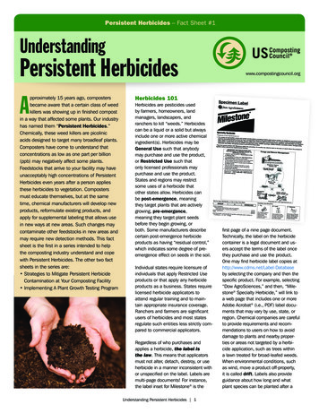 Persistent Herbicides Understanding Persistent Herbicides
