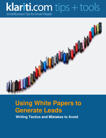 Using White Papers To Generate Leads - Klariti