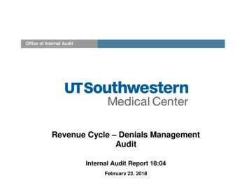 Revenue Cycle - Denials Management Audit