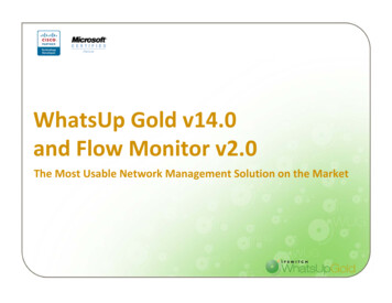 WhatsUp Gold V14.0 And Flow Monitor V2 - Tom's Networking