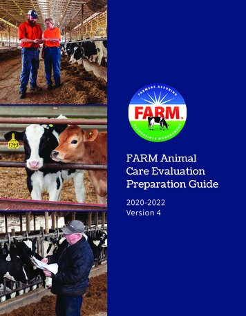 FARM Animal Care Evaluation Preparation Guide
