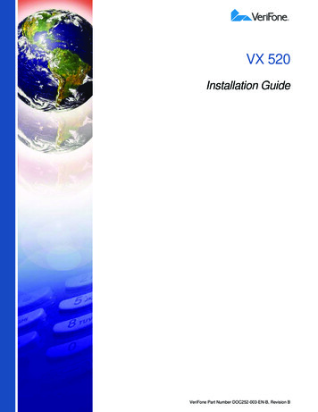 DOC252 003 VX 520 Installation Guide - POS Supply