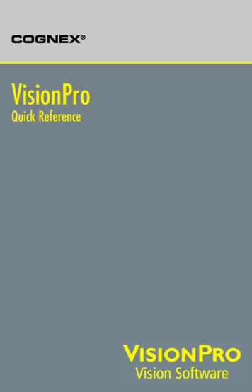 VisionPro - Support.cognex 