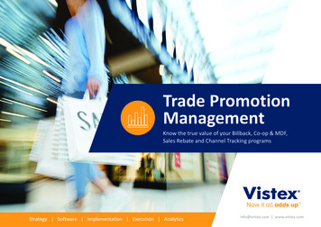 Trade Promotion Management - Vistex, Inc