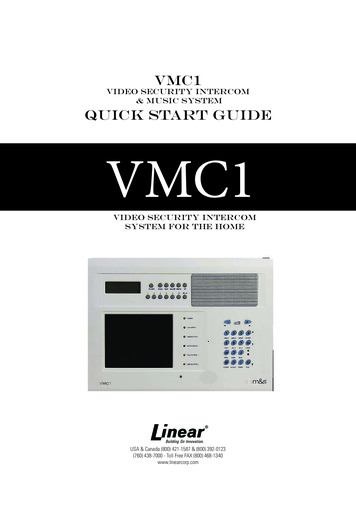 Quick Start Guide VMC1 - Nortek Control