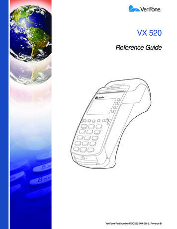 DOC252 004 Vx520 Reference Guide - CardConnect Paradise