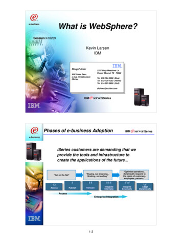 What Is WebSphere? - TUG