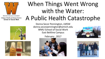 When Things Went Wrong With The Water: A Public Health Catastrophe