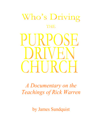 A Documentary On The Teachings Of Rick Warren - 