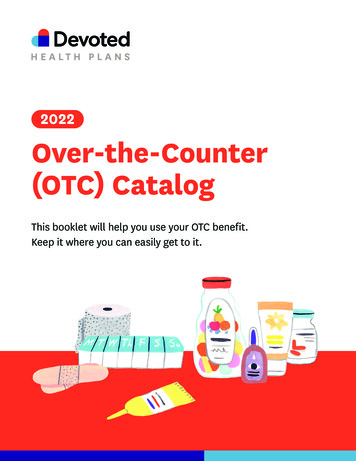 2022 Over-the-Counter (OTC) Catalog