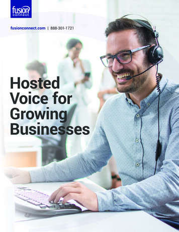 Hosted Voice For Growing Businesses - Fusion Connect