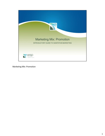 Marketing Mix: Promotion - WSP