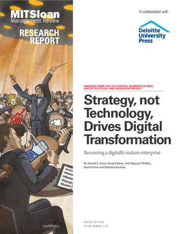 Strategy, Not Technology, Drives Digital Transformation