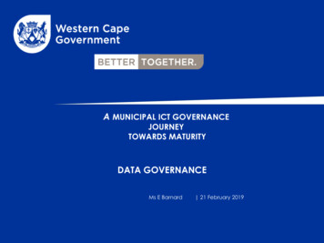 Municipal Broadband Roadmap - Western Cape