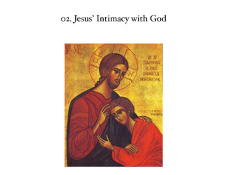 02. Jesus' Intimacy With God