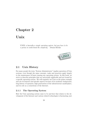 Chapter 2 Unix - Netmeister 