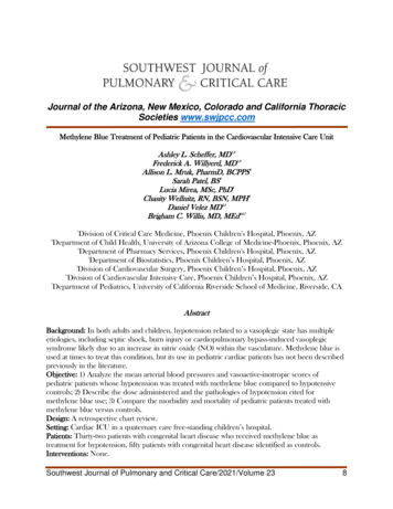 Journal Of The Arizona, New Mexico, Colorado And California Thoracic .