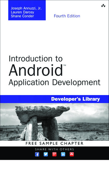 Introduction To Android Application Development: Android .