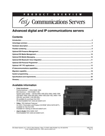 Advanced Digital And IP Communications Servers - Cargill