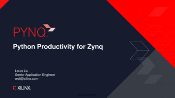 Python Productivity For Zynq - Xilinx