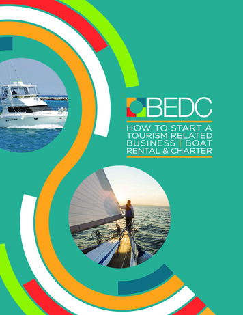 How To Start A Tourism Related Business Boat Rental & Charter - Bedc
