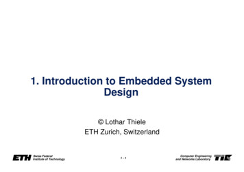 1. Introduction To Embedded System Design