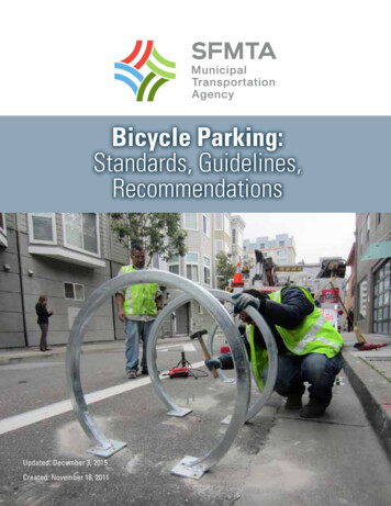SFMTA Bicycle Parking Guidelines - San Francisco Municipal .