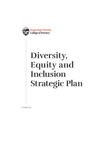 Diversity, Equity And Inclusion Strategic Plan