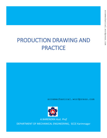 PRODUCTION DRAWING And Practice - Sree Chaitanya 
