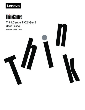 ThinkCentre TIO24Gen3 User Guide - GfK Etilize