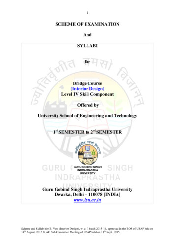 SCHEME OF EXAMINATION And SYLLABI For - Ipu.ac.in