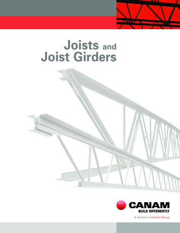 Joists Joist And Joist Girders Catalogue