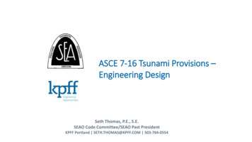 ASCE 7-16 Tsunami Provisions Engineering Design