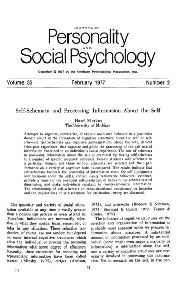 Personalit JOUR N AL OF Y Social Psychology