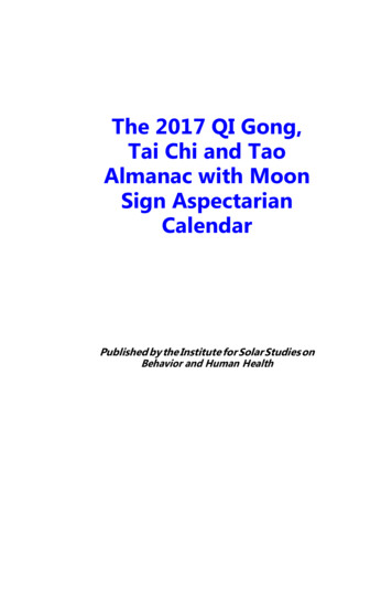 The 2017 QI Gong, Tai Chi And Tao Almanac With Moon Sign .