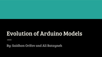 Evolution Of Arduino Models