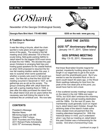 GOShawk - GOS - Georgia Ornithological Society