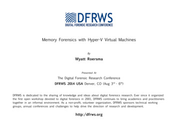 Memory Forensics With Hyper-V Virtual Machines