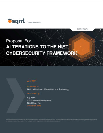 Alterations To The NIST Cybersecurity Framework