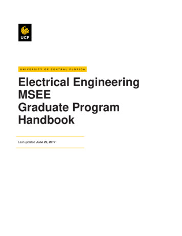 Electrical Engineering MSEE Graduate Program Handbook