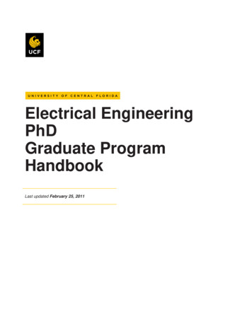 Electrical Engineering PhD Graduate Program Handbook