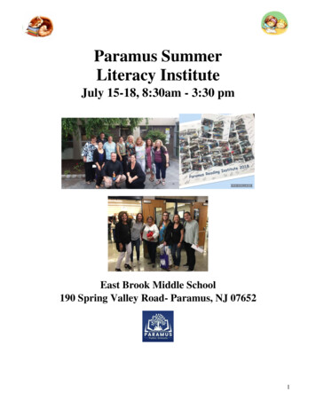 Paramus Summer Literacy Institute - Littogether