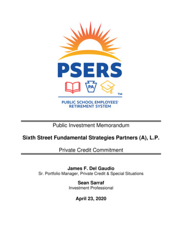 Sixth Street Fundamental Strategies Partners (A), L.P.