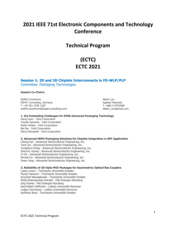 2021 IEEE 71st Electronic Components And Technology .