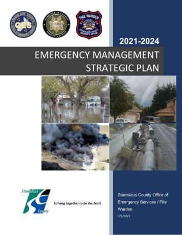 2021-2024 Emergency Management Strategic Plan