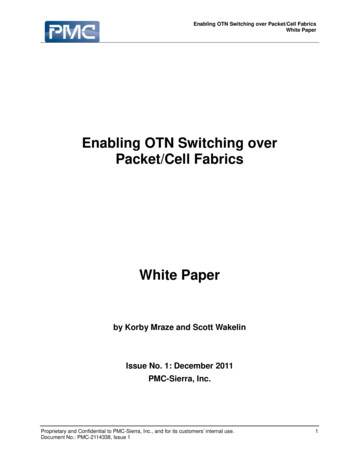 OTN Over Packet Fabric White Paper - Microchip Technology