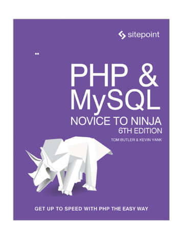 PHP & MySQL: Novice To Ninja, 6th Edition - Fktpm