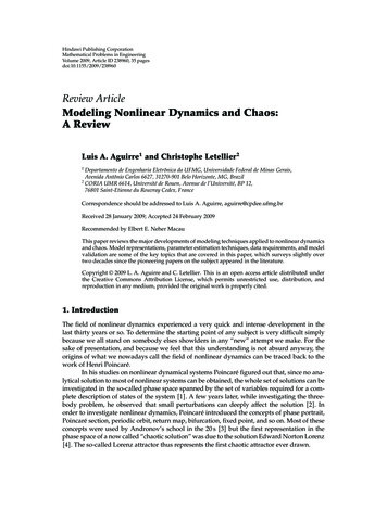 Modeling Nonlinear Dynamics And Chaos: A Review - Hindawi