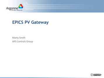EPICS PV Gateway